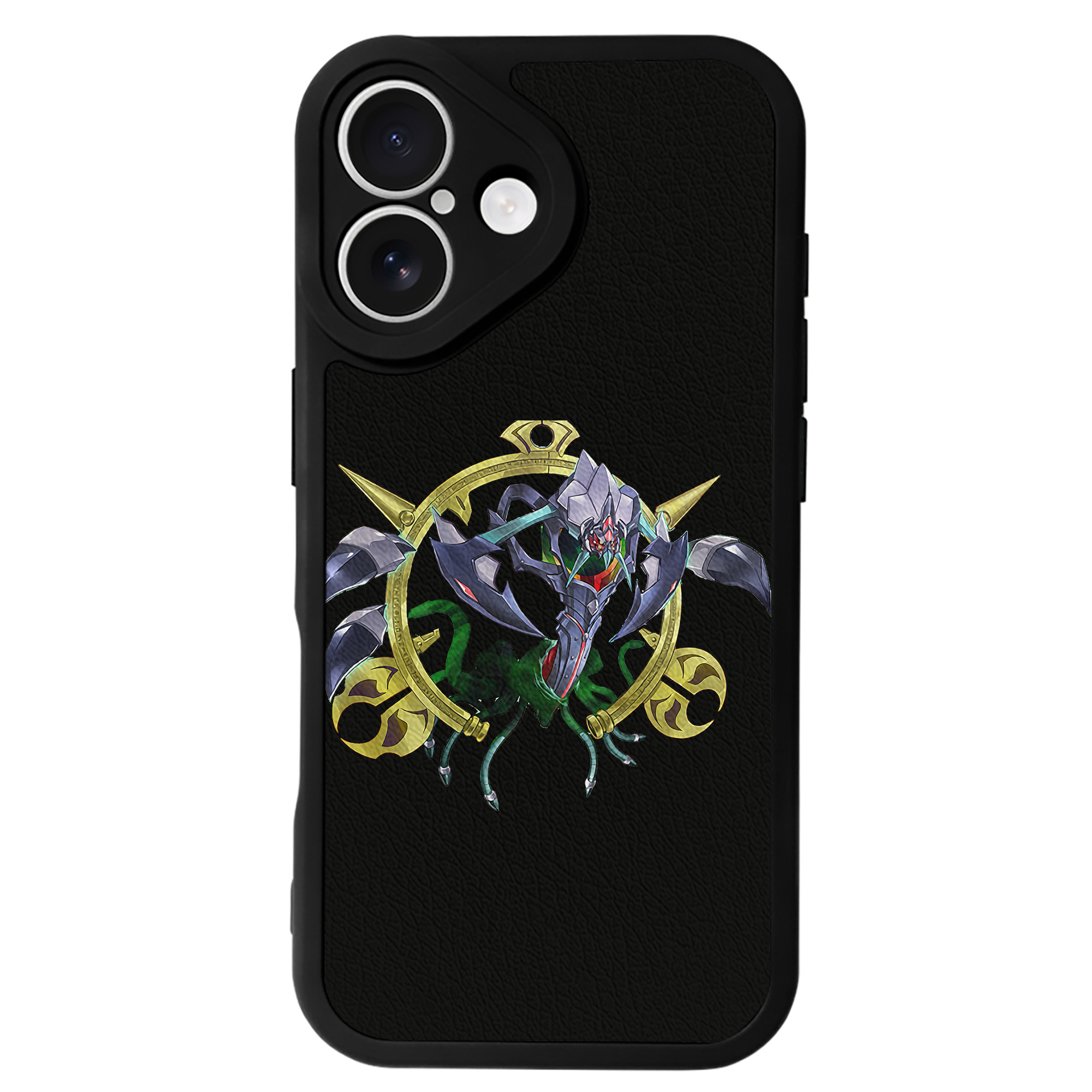 （画像用） 遊☆戯☆王 Yu-Gi-Oh! 【iPhone 16シリーズ対応】シリコンスマホケース（レザー調） 材質：シリコン